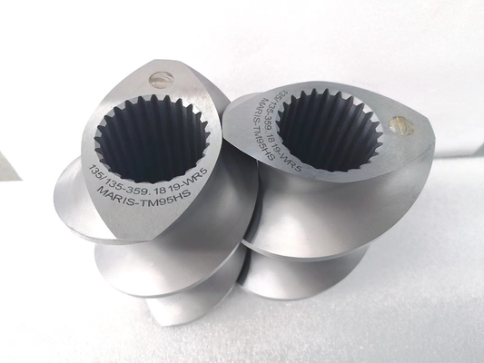 280 éléments à double vis en acier nitrure pour extrudeuse à double vis à rotation coordonnée