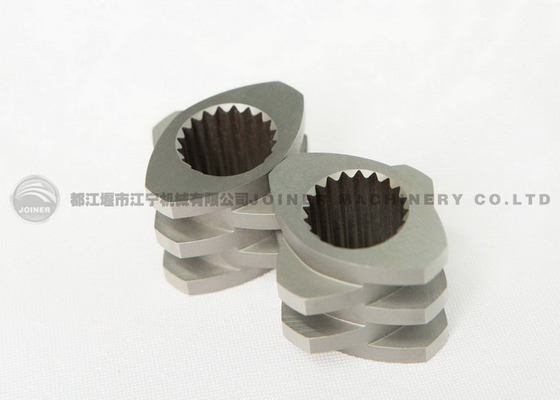 280 éléments à double vis en acier nitrure pour extrudeuse à double vis à rotation coordonnée