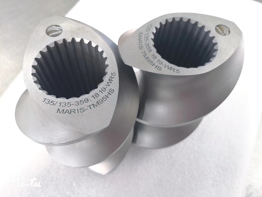 Modèle 223 41CrAlMo7 38CrMoAl Extrudeuse à double vis à compteur rotatif pour le pétrole et les performances