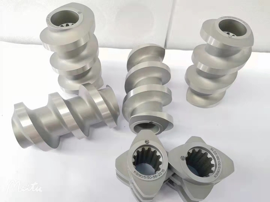 Modèle 223 41CrAlMo7 38CrMoAl Extrudeuse à double vis à compteur rotatif pour le pétrole et les performances