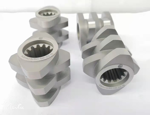 Modèle 223 41CrAlMo7 38CrMoAl Extrudeuse à double vis à compteur rotatif pour le pétrole et les performances