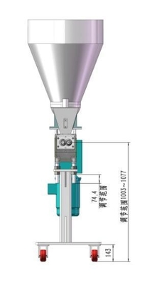 PP ABS Joiner Extrudeur à double vis Alimentateur latéral KY75/65 Type 300 tours par minute Vitesse de sortie de vis