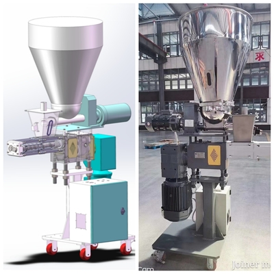 Co-rotation extrudeuses à double vis alimentateur latéral JCW63 facile à nettoyer pour l'usine de nourriture gonflée
