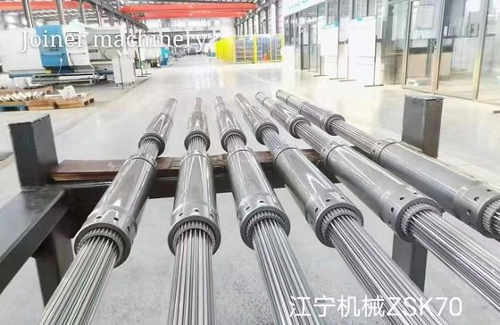 Bonne résistance à l'abrasion Extrudeuses à double vis Arbre pour la production de PP, PE