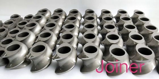 Éléments de vis de boudineuse à vis de jumeau de TEX65A malaxant le bloc Φ15.6 - chaîne de Φ430mm