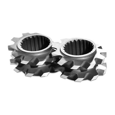 le bloc de malaxage du diamètre TEM48SS de 57.6mm, les éléments jumeaux de boudineuse à vis conçoivent en fonction du client