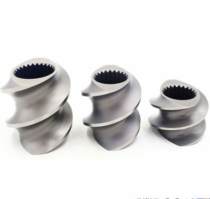 Préparation de surface de mélange jumelle en plastique de sablage d'élément de vis de boudineuse à vis