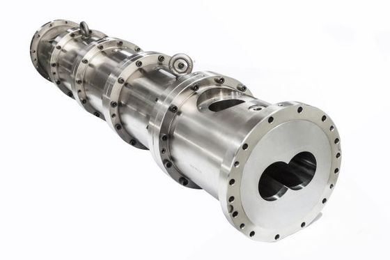 Cylindre durable de baril de boudineuse à vis de jumeau de résistance à l'usure pour l'industrie d'alimentation de nourriture
