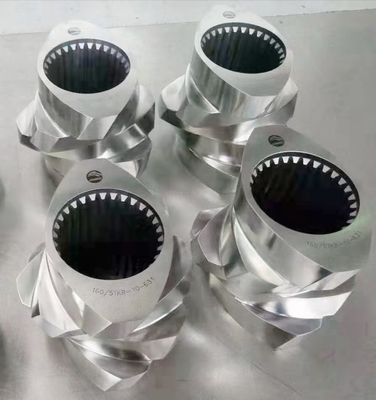 58 MC18 Segments de vis de transport Traitement thermique par éteinture sous vide pour extrudeuse à double vis co-rotative