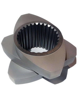 Résistant à l'usure HRC 58-62 Triangle Flighted Screw Element Segments d'extrudeuse en plastique