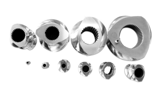 Modèle 223 41CrAlMo7 38CrMoAl Extrudeuse à double vis à compteur rotatif pour le pétrole et les performances