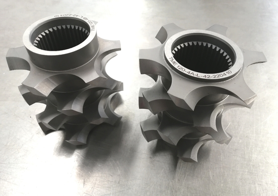 Modèle 223 41CrAlMo7 38CrMoAl Extrudeuse à double vis à compteur rotatif pour le pétrole et les performances