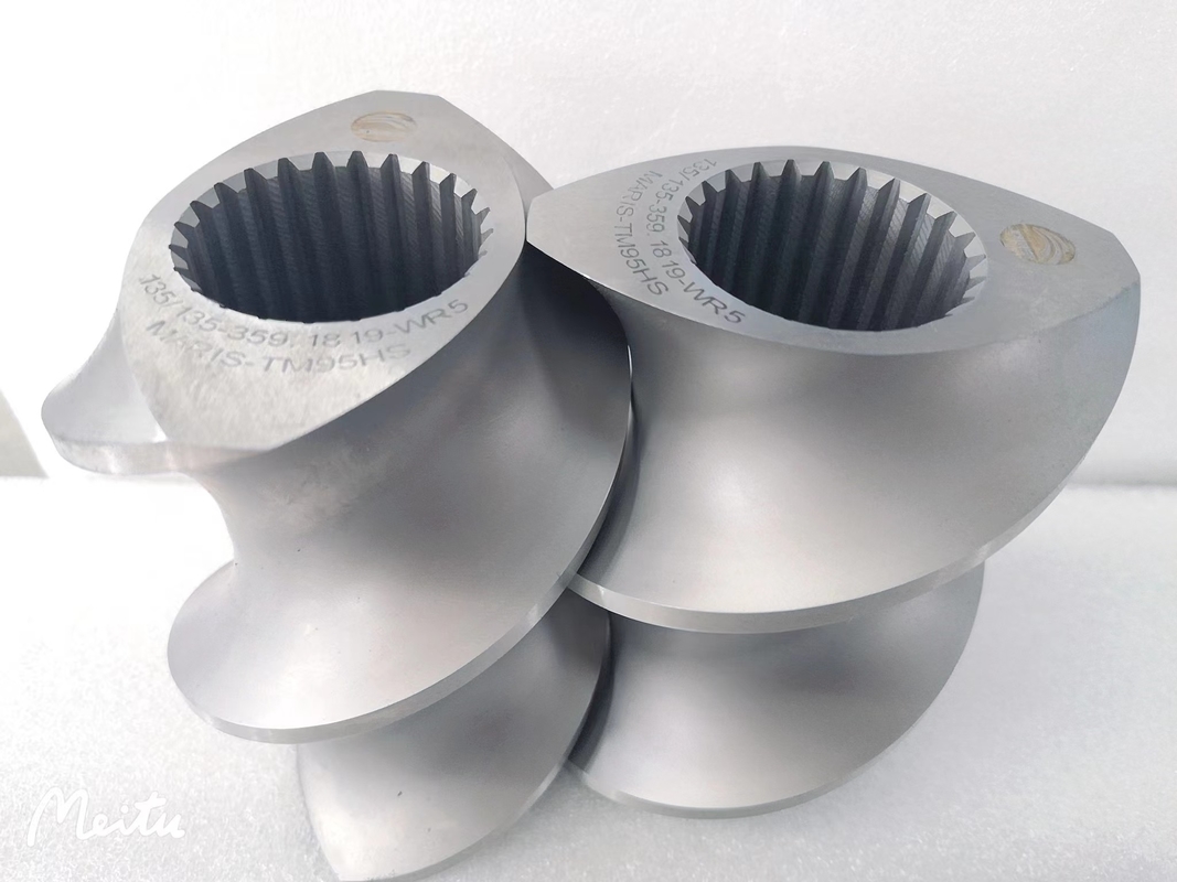 Vis parallèle et éléments jumeaux de boudineuse à vis de baril Maris 95 pour l'extrusion de tuyau de PVC