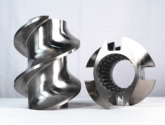 Pièces d'extrudeuse à double vis Éléments de vis et fûts pour machine en plastique
