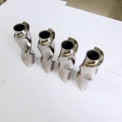 Le bloc de malaxage de 70 trois Flighted, les éléments jumeaux de boudineuse à vis compact la dimension