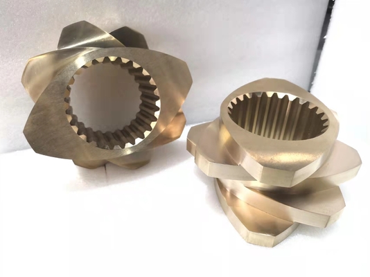 Les pièces de machine d'extrudeuse du diamètre 150mm vissent le matériel en bronze en aluminium d'élément