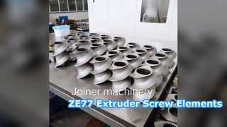 Éléments de vis d'extrudeuse ZE77 HRC58-62, qualité supérieure